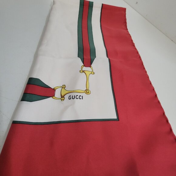 Vintage 1970's  Stirrup Pattern Gucci Scarf - Picture 5 of 6